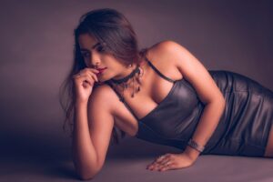 Photo by Neelendu Banerjee woman laying down on floor